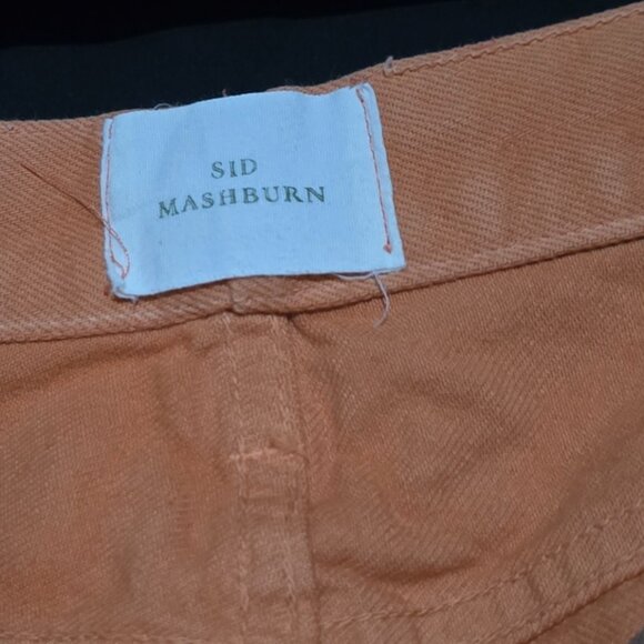 Sid Mashburn Made in USA Slim Straight 5 Pocket Pant - Peach - Sz 34x32 - Picture 5 of 8